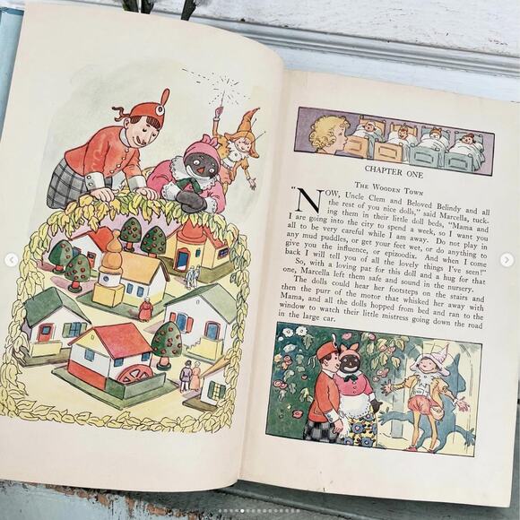 Antique Wooden Willie Book Johnny Gruelle Raggedy Ann Author Illustrations 1927 - Picture 4 of 10